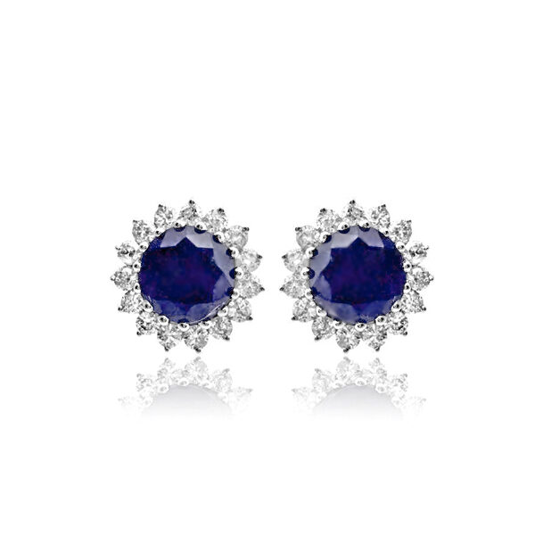IGDN-DE-2049-round-blue-sapphire-diamond-halo-stud-earrings-white-gold-rubyandgems-hiramani-ignite-gems-inc-canada