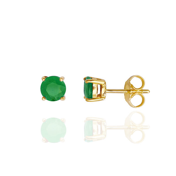 IG-YG-GSE-1-carat-round-emerald-stud-earrings-14k-yellow-gold-rubyandgems-hiramani-ignite-gems-inc-canada