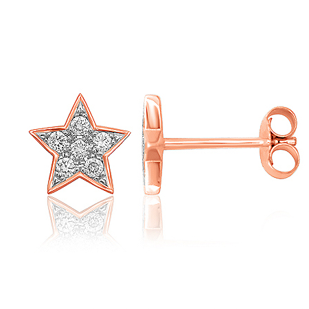 IGDN-RG-CDE-12740-b-mini-star-design-diamond-stud-earrings-14k-rose-gold-jewelry-rubyandgems-hiramani-ignite-gems-inc-canada