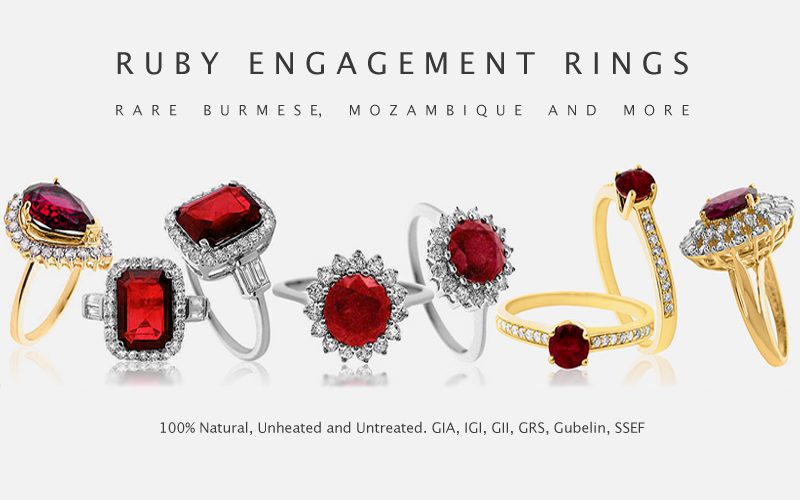 Ignite Gems Inc Canada Ruby Gemstone Engagement Rings Banner 800 x 500